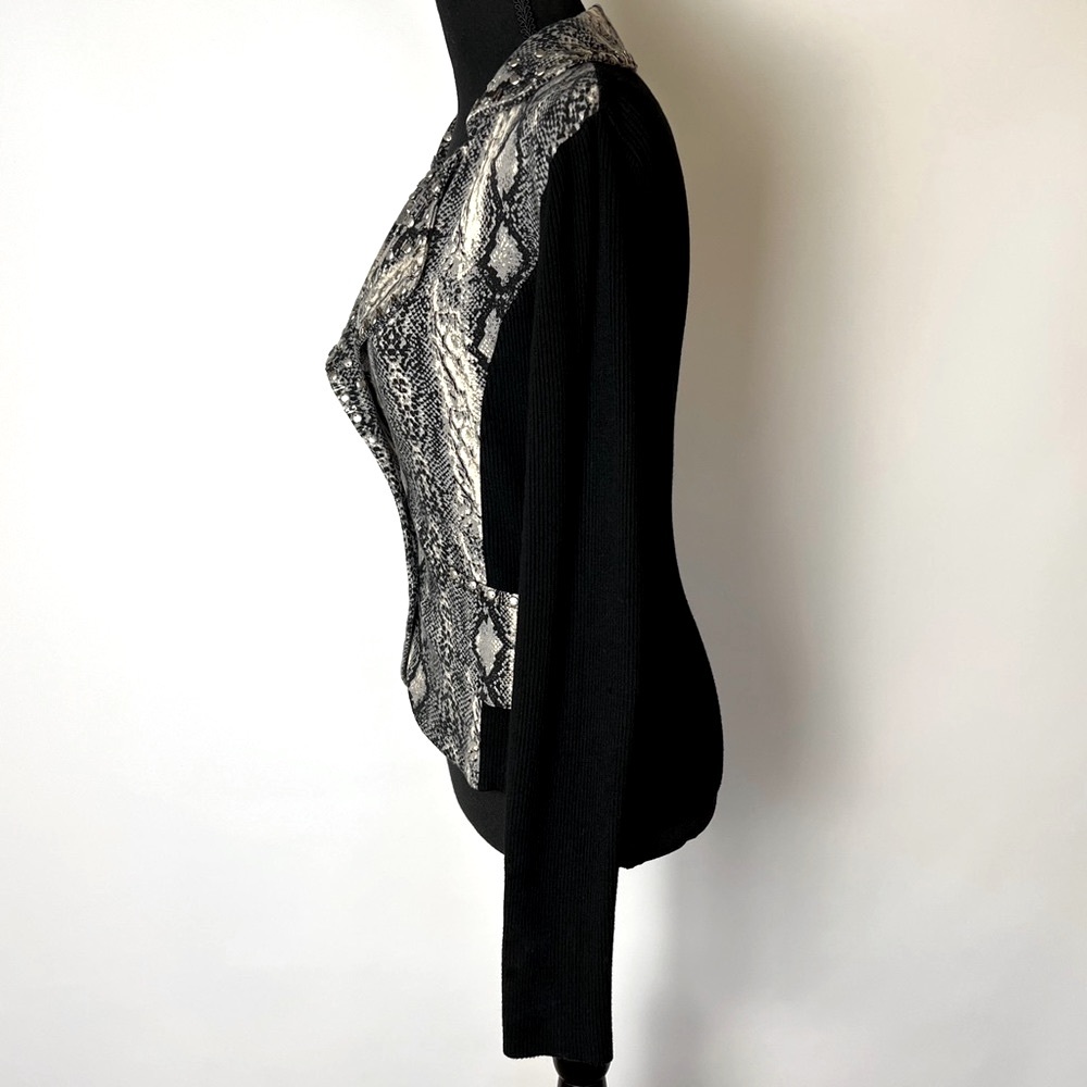 Evening Jacket Python Print Alberto Makali Size M - image 5